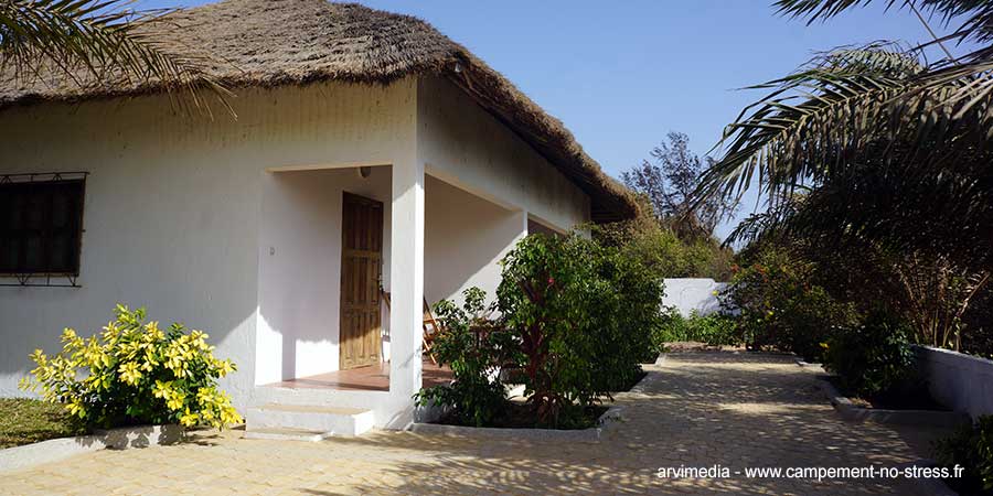 Campement No Stress hébergement de qualité Cap Skirring chambre et appartement tout confort en bordure de mer