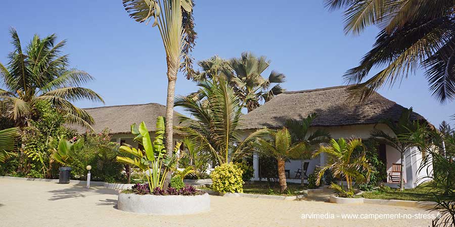 Superbe campement idéalement situé au bord de l'océan Le No Stress Cap Skirring location chambres et appartements 